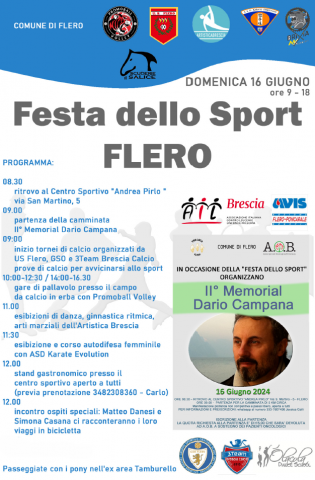 Festa dello sport e 2° Memorial Dario Campana